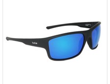 Bolle Polarized Sunglasses Matte Black Frame Offshore Blue Lenses Skyline picture