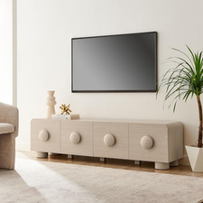 Sonnet 69 Retro Low TV Stand in Ash - Stylish Modern Design picture