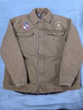 ProRodeo Gear Mens Collared Canvas Jacket Insulated Large Embroidered picture