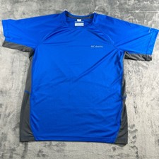 Columbia Sportswear Omni Freeze Zero T Shirt Blue Gray M/M Athletic picture