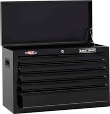 CRAFTSMAN 1000 Series 5-Drawer Ball-bearing Steel Tool Chest Black Storage Stack picture