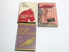 3 Vtg HC DJ Books Erle Stanley Gardner Perry Mason Fan-Dancers Horse Lame Canary picture