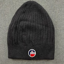 FUSALP Beanie Hat One Size Wool Cashmere Black Knit picture