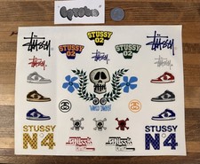 Super Vintage 2002  Stussy Clothing sticker Sheet AF1 NYC Supreme Palace picture