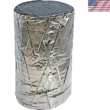 Foil Backed 'No Itch' Cotton Insulation Wrap - 12” x 1” x 15’ For Ducts picture