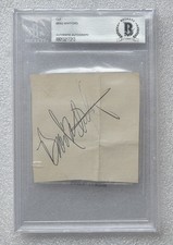 BRAD WHITFORD BAS BECKETT COA SIGNED SLABBED AUTOGRAPHED  AEROSMITH BAND RR HOF picture