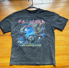 Forward observations group FOG World Tour Black Graphic Tee Cotton Mens Medium picture