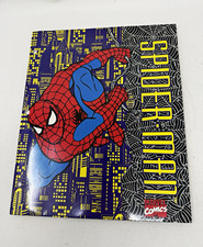 VTG 1994 Spider-Man 2 Pocket Folder Portfolio Marvel City Skyline Impact USA picture
