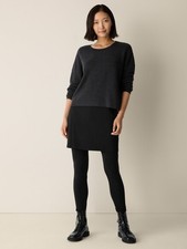 Eileen Fisher Stretch Jersey Knit Skirted Legging Brand New NO IMPORT FEES picture