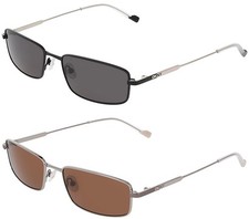 DKNY Women's Modern Metal Rectangle Sunglasses - DK119S picture