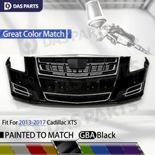 For 2013-17 Cadillac XTS Front Bumper Cover Grille Kit Painted GBA Black w/o PDC picture