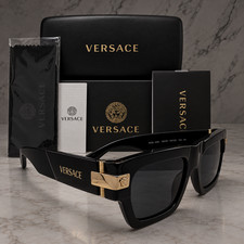 VERSACE VE4464 Black Grey Men's 55 mm Sunglasses picture
