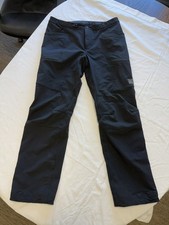 Mountain Hardwear Chockstone Alpine Hiking Pants Mens L Black Softshell picture