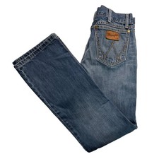 Wrangler Retro Relaxed Fit Bootcut Jeans Mens 30x34 Blue Denim picture