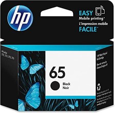 Genuine HP 65 Black Ink Cartridge N9K02AN Original Exp - 07/27 picture