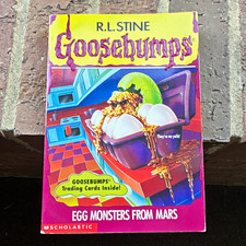 R.L. Stine Goosebumps #42 Egg Monsters from Mars Paperback 1996 1st Ed Cards picture