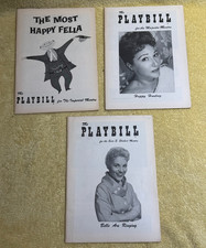 3 Vintage 1957  PLAYBILL Programs - Bells are Ringing, Happy Hunting, Most Happy picture