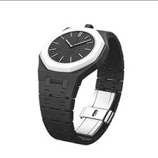 AP x Swatch Royal Pop Integrated Link Ceramic Bracelet Band – Midnight Black picture
