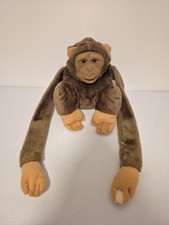 Hosung Monkey Chimp Chimpanzee Hand Puppet Rubber Face Plush Full Body Long Arms picture