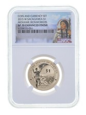 2015-W Sacagawea $1 Mohawk Ironworkers SP70 NGC Enhanced Finish picture