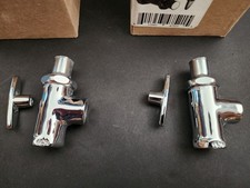 2x Chicago Faucets 442-LKABCP Angle Stop Valve Chrome finish 2 pack picture