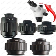 CTV 0.3X 0.35X 0.4X 0.5X 1X C Mount Lens Adapter for Trinocular Microscope 38mm picture