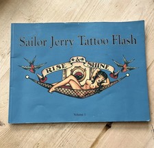 RARE Sailor Jerry Tattoo Flash Vol 1 Illustrated Paperback Hardy Marks 2007 picture