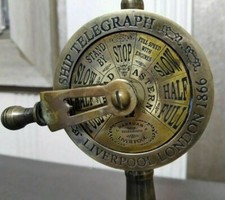 Beautiful Antique Brass Ship Engine Room Telegraph Marine Working Nautical 7