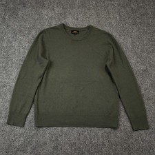 Quince 100% Mongolian Cashmere Sweater Womens Medium Moss Long Sleeve Pullover picture