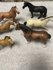 Schleich Horses Collectible Lot of 7 Horses Horse Figures 2009 -2016 Draft Horse picture
