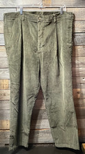 Men’s Croft & Barrow Green Corduroy Pants, Size 42/30, NWT picture