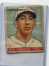 1933 Goudey #177 Walter French picture