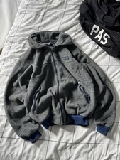 Vintage 80s Patagonia Grey Pile Fleece Zip Up Jacket USA Made Men’s S-M size picture