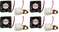 4x Evercool 40mm x 10mm EC4010M12C Computer Case Cooling Fan 4-Pin Molex picture