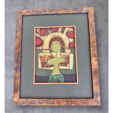 Alfonsas Dargis 1967 Original Abstract Art by Listed Artist Oil on Paper picture