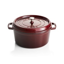 Staub Enameled Cast Iron Round Dutch Oven 7-Qt. - Grenadine picture