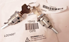 ~ BRAND NEW SET of KENWORTH KEYED ALIKE DOOR LOCKS LOCKSET w/ 2 METAL KEYS picture