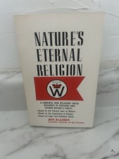 Rare book 1st edition 1973 Ben Klassen Natures Eternal Religion excellent picture