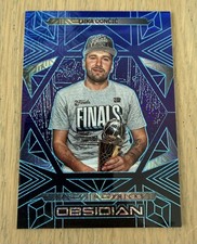 LUKA DONCIC 2024-25 Panini Obsidian #190 The Finals Trophy Deep Sea Mojo #3/5  picture