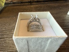 Jared Diamond Engagement Ring and Band in 18K White Gold picture