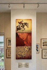 The Gamble Pop Art Original Triptych Painting on Reclaimed Wood by Mark Hobley picture