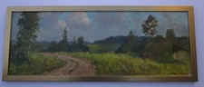 SERGUEI BABKOV OIL PAINTING RARE RUSSIAN IMPRESSIONISM LANDSCAPE VINTAGE LISTED  picture