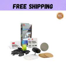3M Ultra Headlight Restoration Kit Contains Masking Tape Light Sanding Discs picture