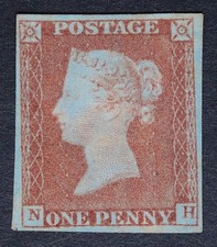 GB SG8 1841 QV 1d Red-Brown, NH, 4 Good Margins, Mounted Mint, c.£400 picture