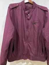 Vtg 80s MEMBERS ONLY Iconic Racer Jacket Burgundy  Retro. Size 3XL (see notes) picture