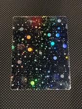 Authentic Blank Pokémon Holographic Card w Cosmos Holo Pattern (High Quality) picture
