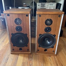 B&W DM4 Speakers Pair Bowers & Wilkins England Fully Tested & Working See Video picture