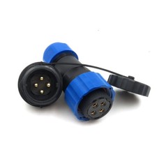 4 Pin Waterproof Connectors,Male Female aviation Power Connector 25A 250V picture