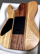 Handcrafted 9Piece Guitar Body Ash and Mahogany Satin Natural Wood Grain picture