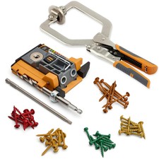 BORA BR-A170401 Automatic Mini Pocket Hole Jig Kit 3in Face Clamp 50 Screws picture